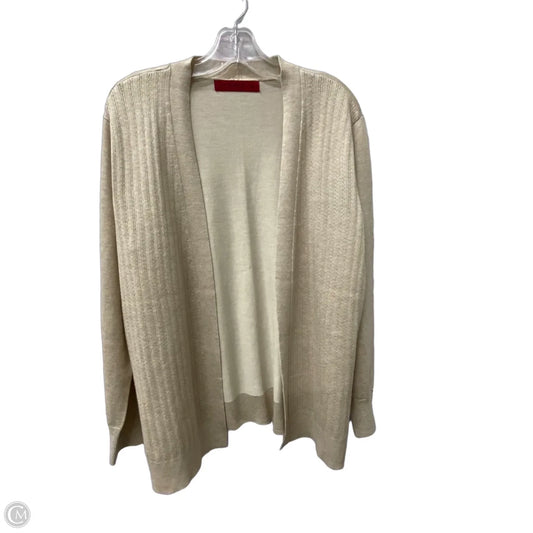 Sweater Cardigan By Love Scarlett In Tan, Size: Xl