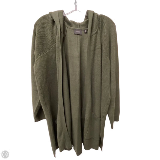 Sweater Cardigan By Cyrus In Green, Size: 1x