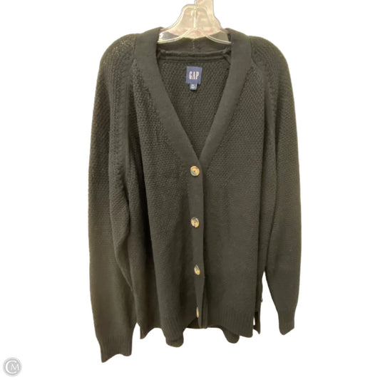 Sweater Cardigan By Gap In Black, Size: 1x