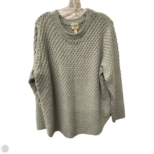 Sweater By St Johns Bay In Grey, Size: 1x