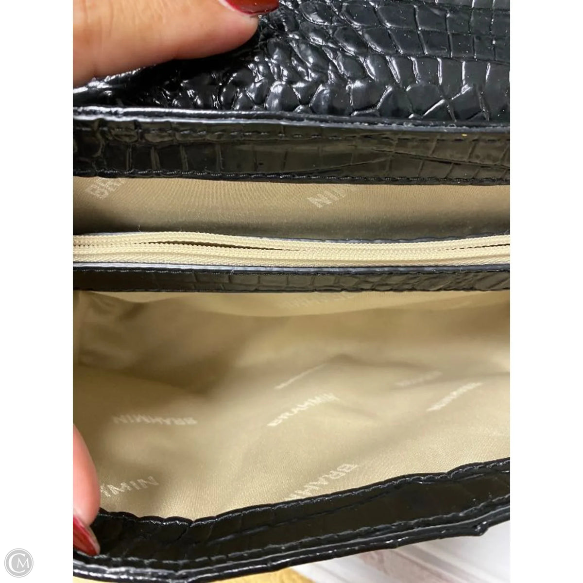 Handbag Designer By Brahmin, Size: Medium