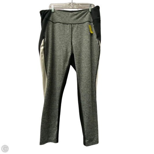 Athletic Leggings By Tek Gear In Grey, Size: 2x