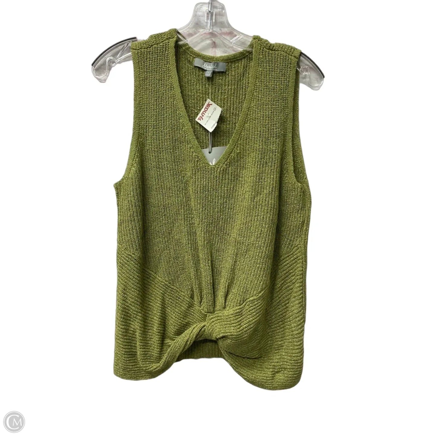 Top Sleeveless By Marled In Green, Size: L