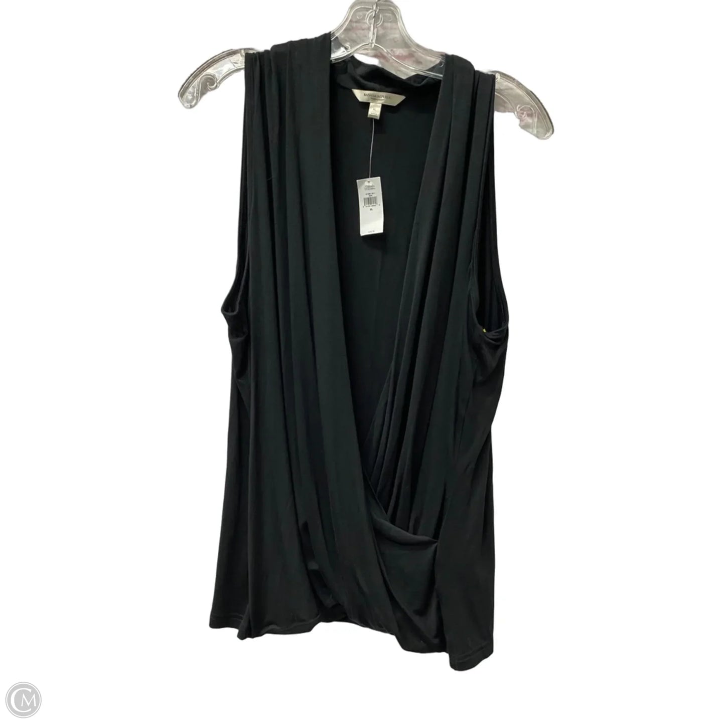 Top Sleeveless By Banana Republic In Black, Size: Xl