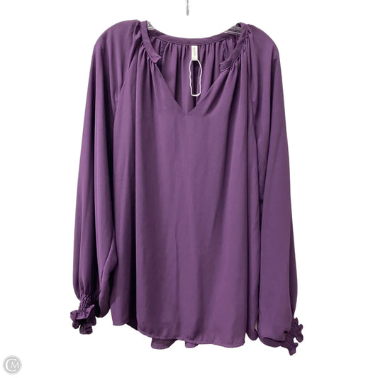 Top Long Sleeve By Dokotoo In Purple, Size: Xl