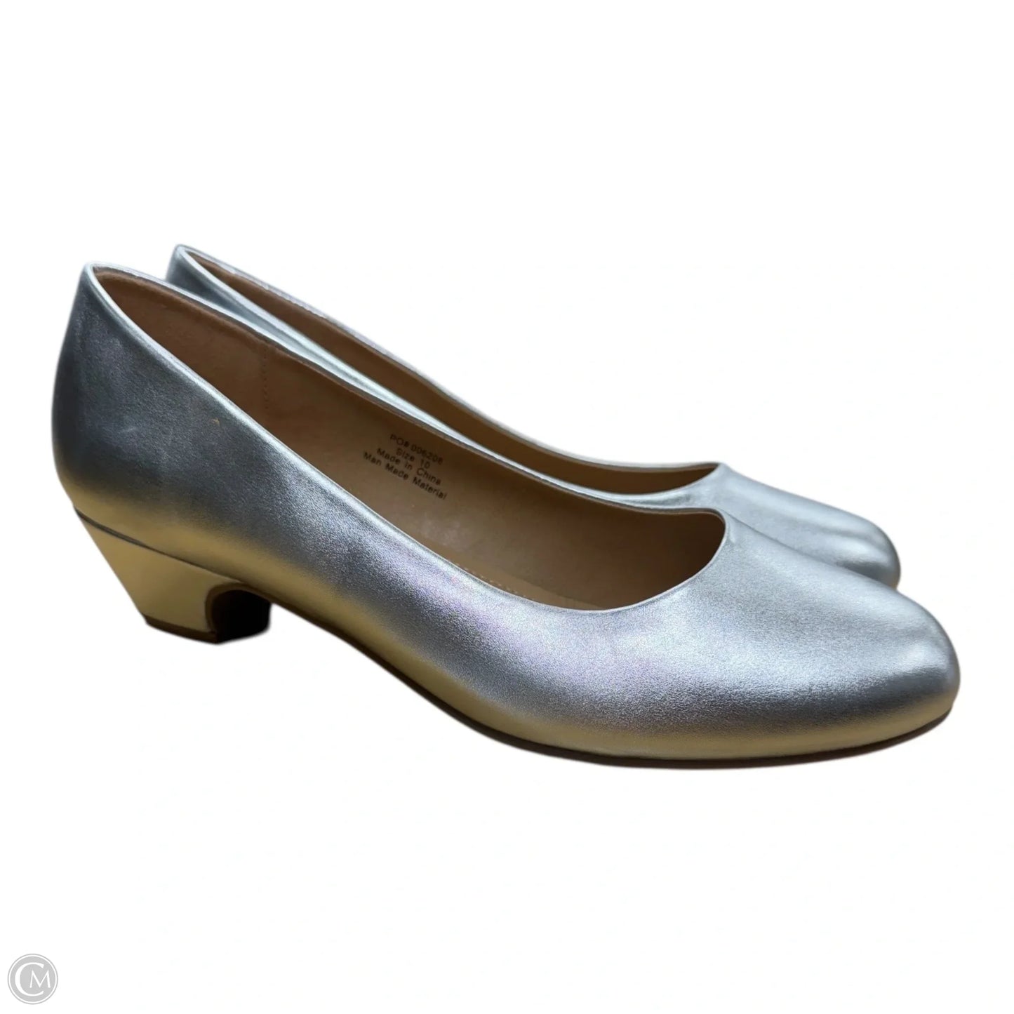 Shoes Flats By Journee In Silver, Size: 10