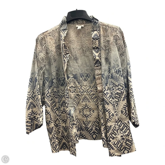 Cardigan By Chicos In Animal Print, Size: Xl