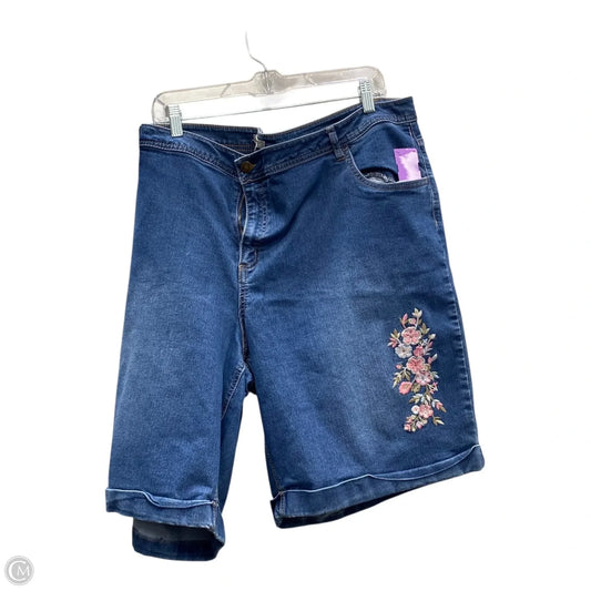 Shorts By Woman Within In Blue Denim, Size: 26