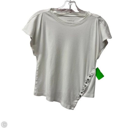 Top Short Sleeve By Anthropologie In White, Size: Xs
