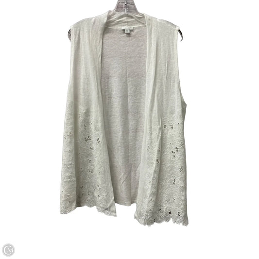 Vest Other By J. Jill In White, Size: Xl