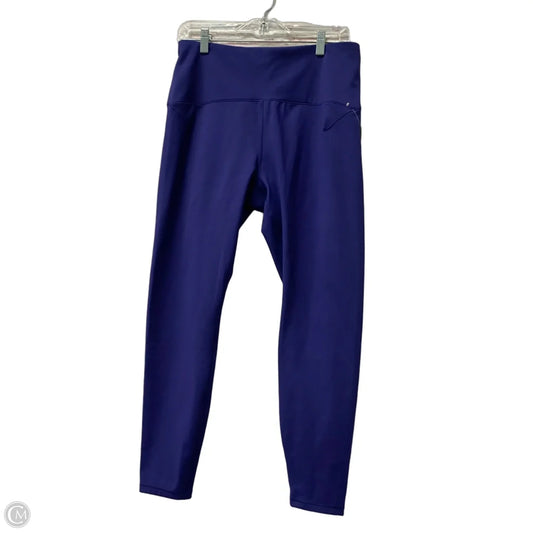 Athletic Leggings By Spyder In Purple, Size: Xl