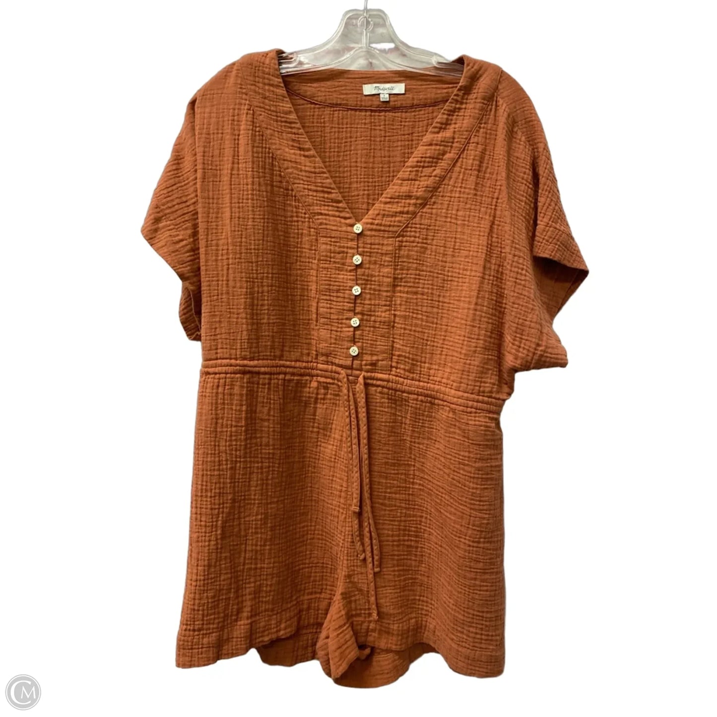 Romper By Madewell In Orange, Size: S