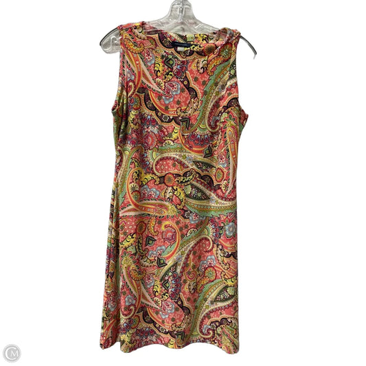 Dress Casual Midi By Tommy Hilfiger In Multi-colored, Size: M