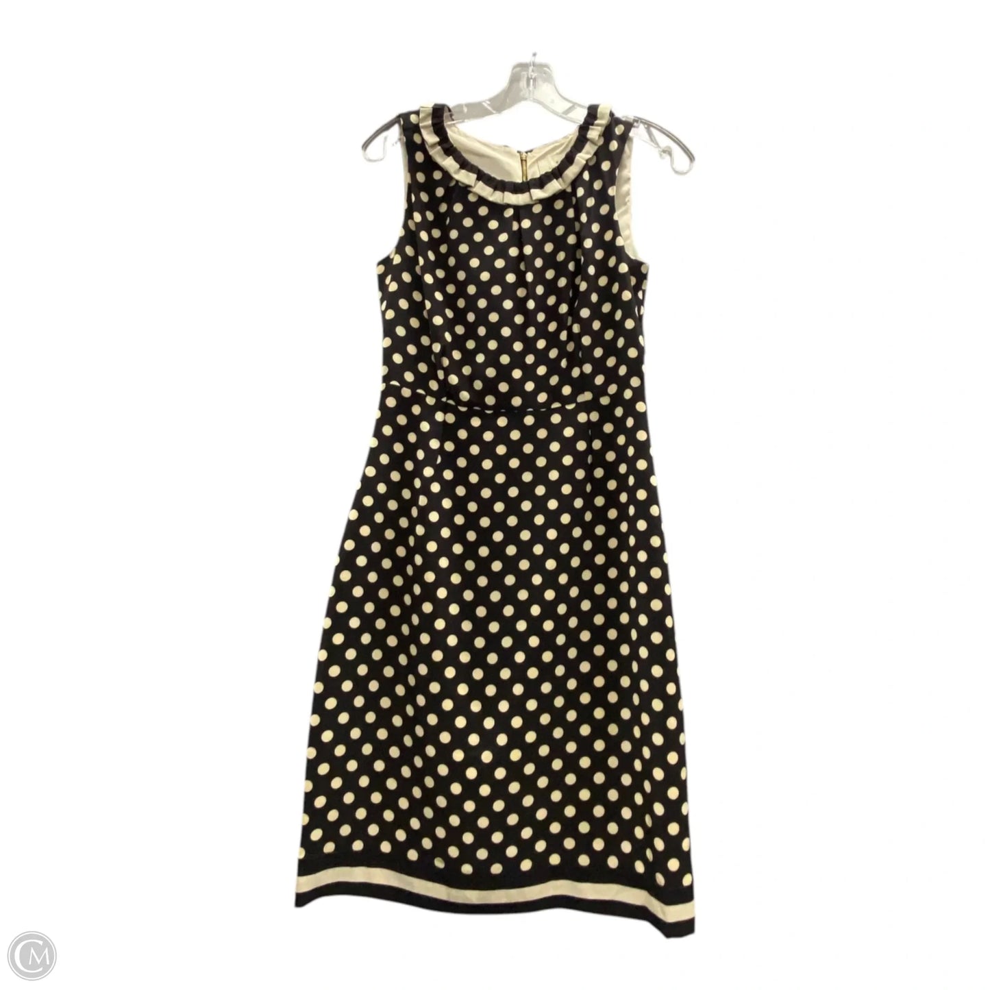 Dress Designer By Kate Spade In Black & Cream, Size: Xs