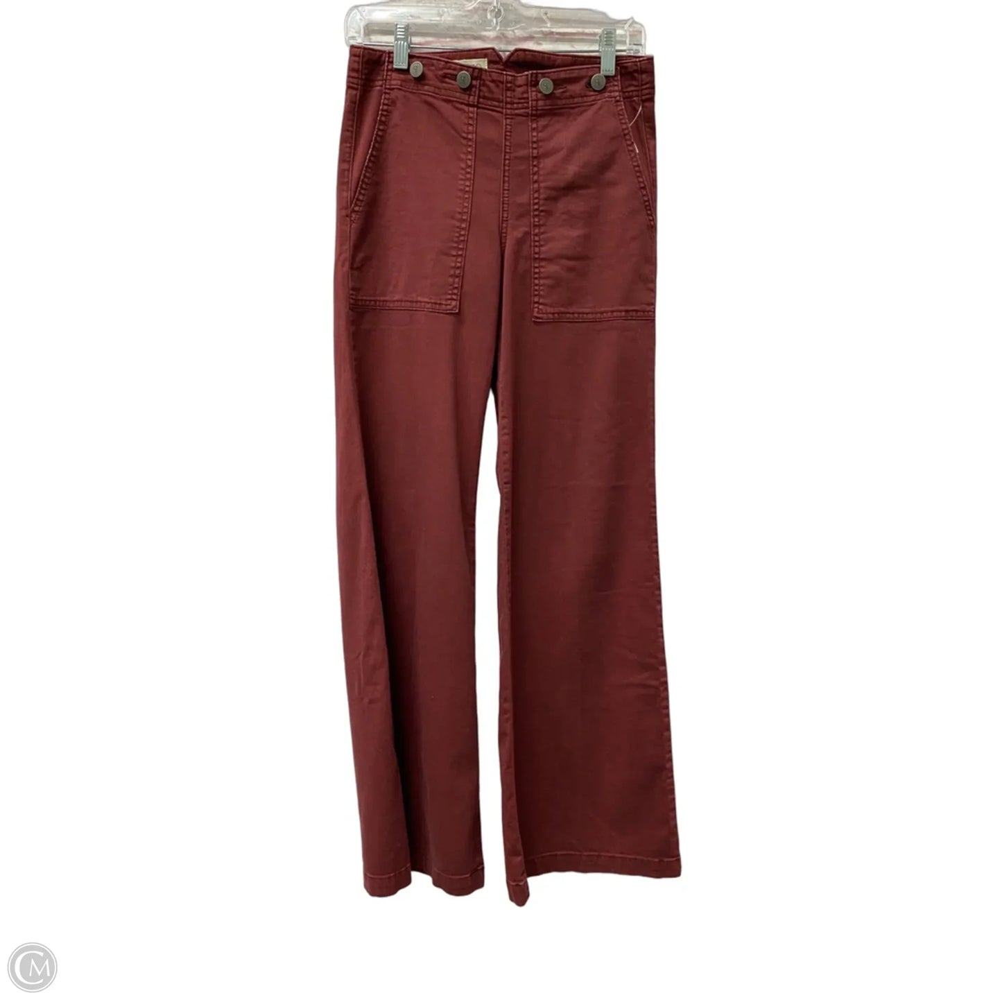Pants Wide Leg By Pilcro In Maroon, Size: 2