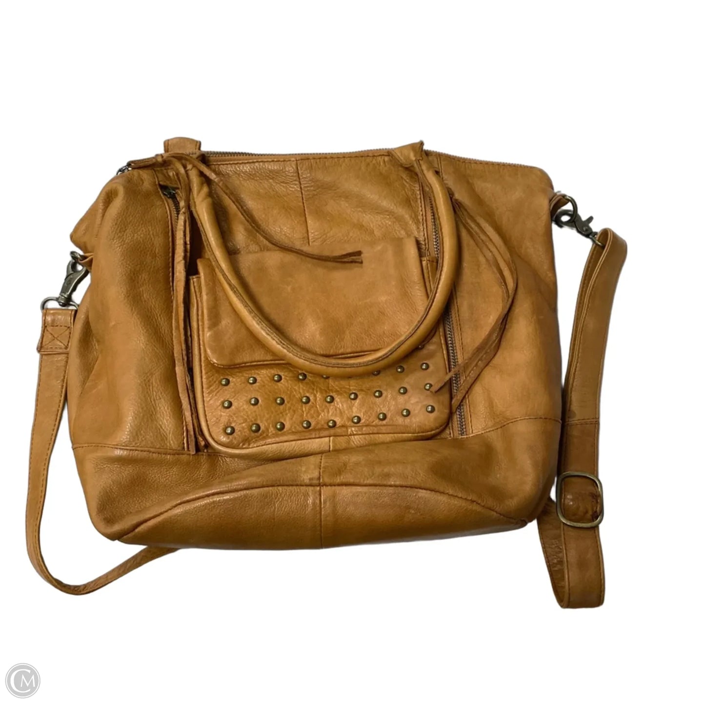 Handbag Leather By Day + Mood, Size: Medium