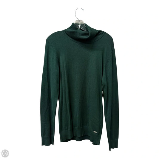 Sweater By Calvin Klein In Green, Size: L