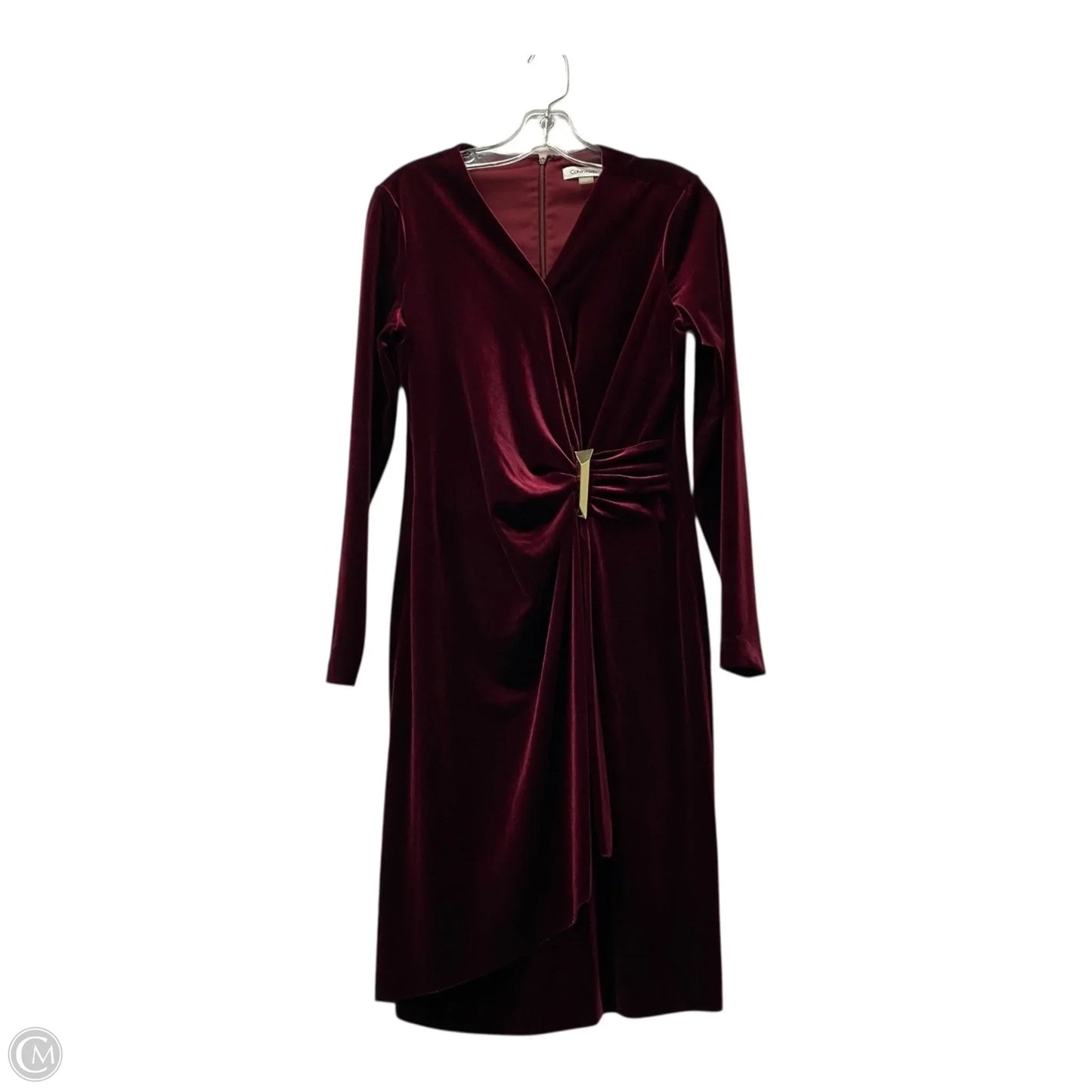 Dress Casual Short By Calvin Klein In Red, Size: 8