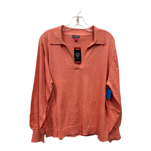 Sweater By Vince Camuto In Orange, Size: Xl