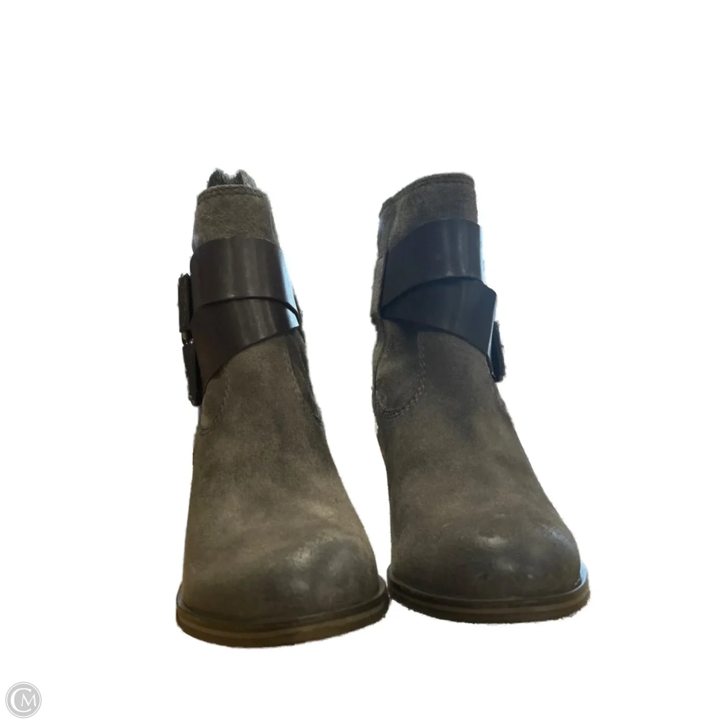 Boots Ankle Heels By Ash In Brown, Size: 7.5
