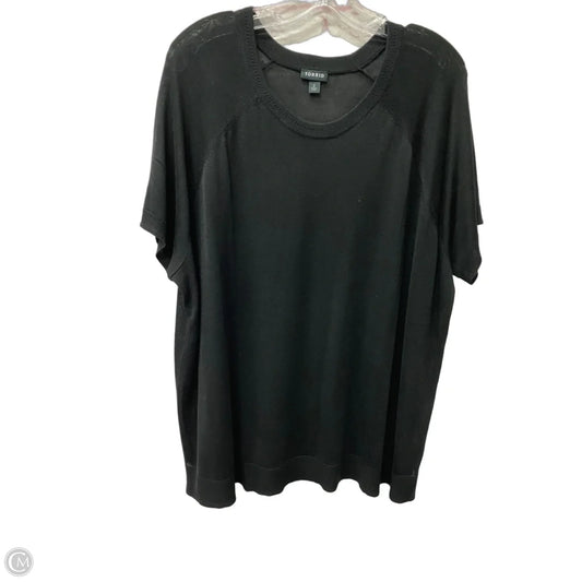 Top Short Sleeve Basic By Torrid In Black, Size: 2x