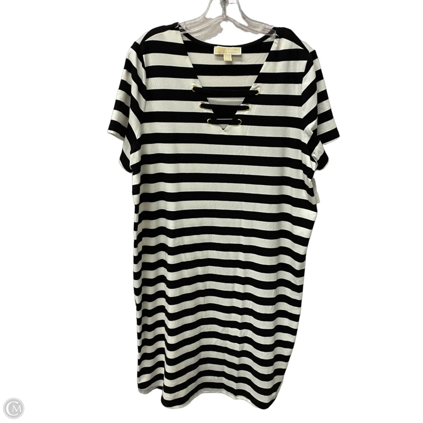Dress Casual Short By Michael By Michael Kors In Black & White, Size: 1x