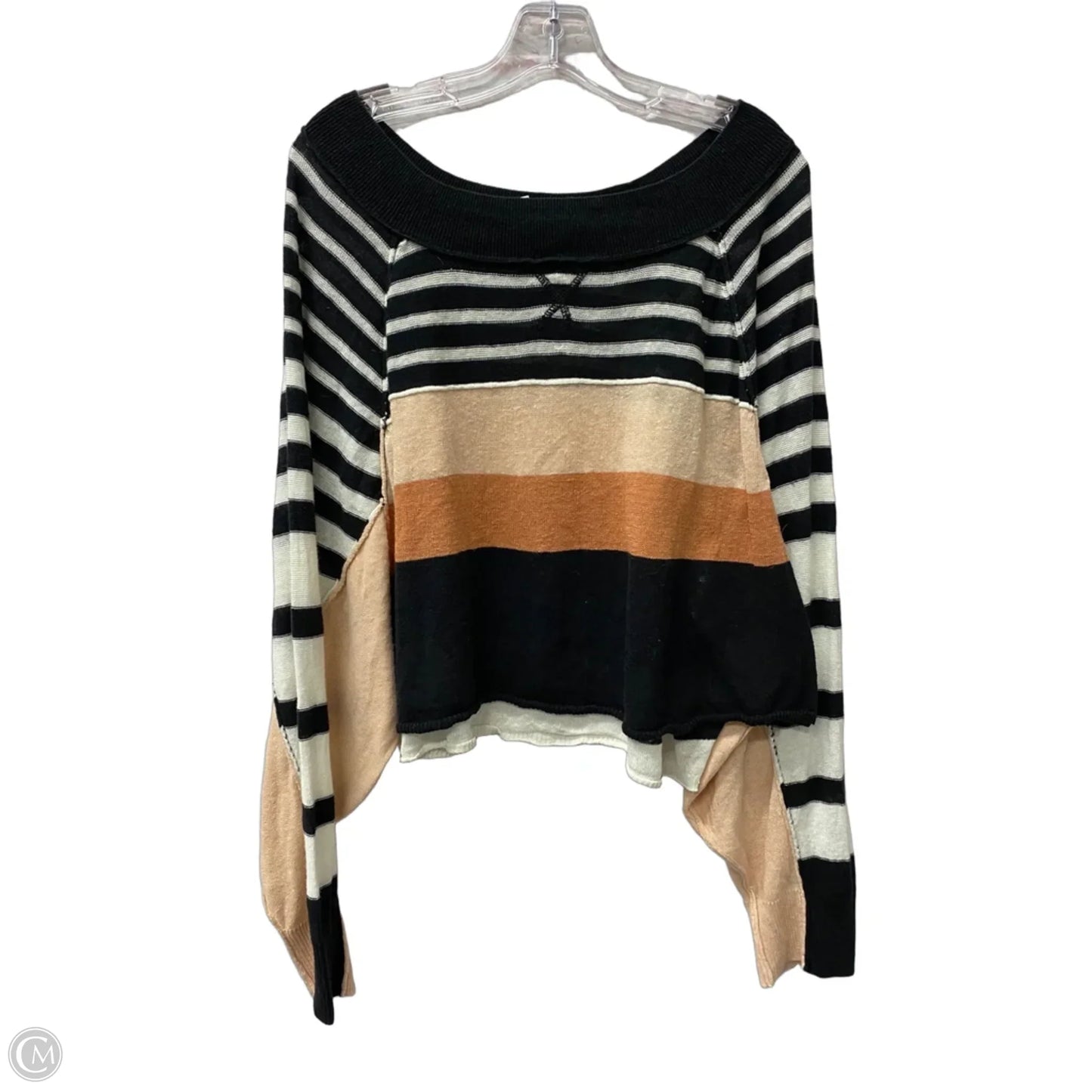 Top Long Sleeve By Free People In Black, Size: M