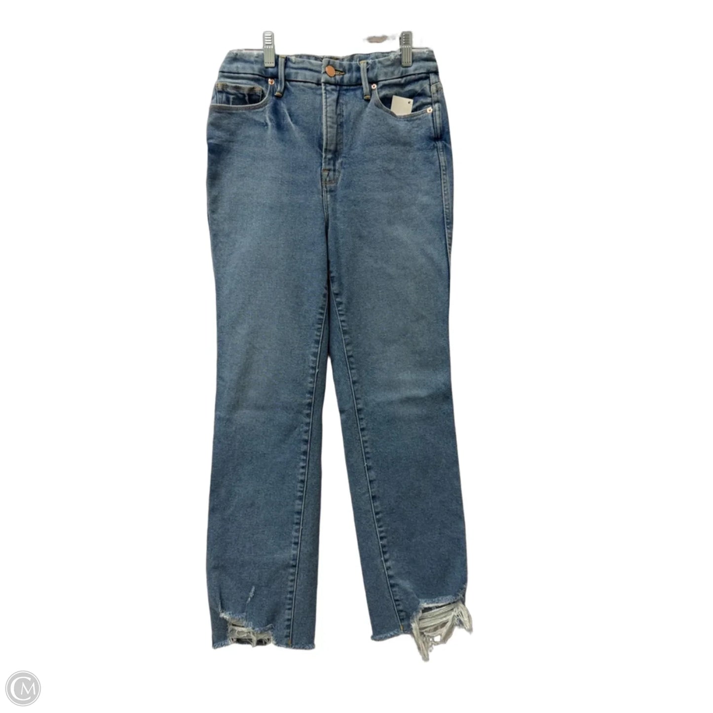 Jeans Straight By Good American In Blue, Size: 4