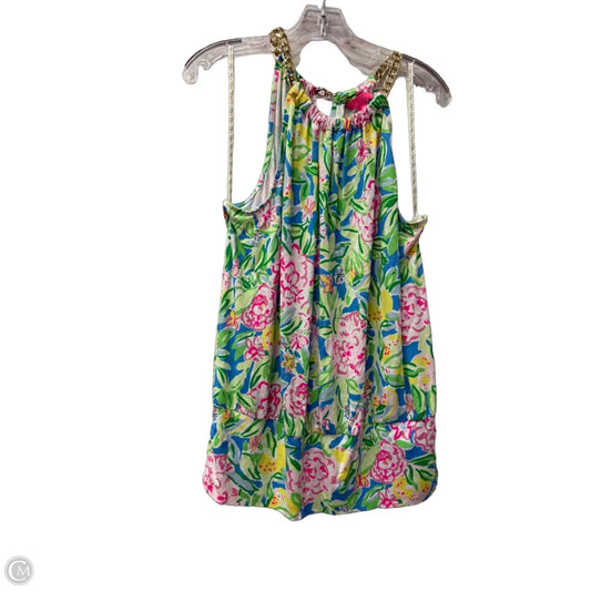 Top Sleeveless Designer By Lilly Pulitzer In Green, Size: Xl
