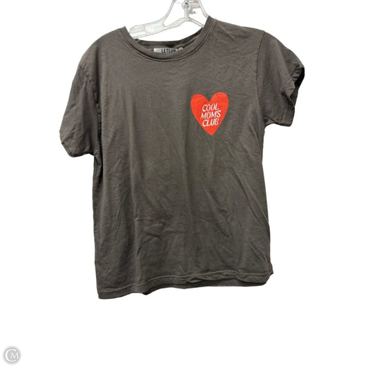 Top Short Sleeve By Anthropologie In Brown, Size: Xxs