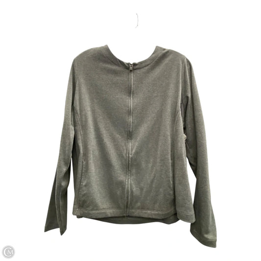 Cardigan By Lands End In Grey, Size: Xl