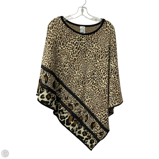 Poncho By Chicos In Brown, Size: S