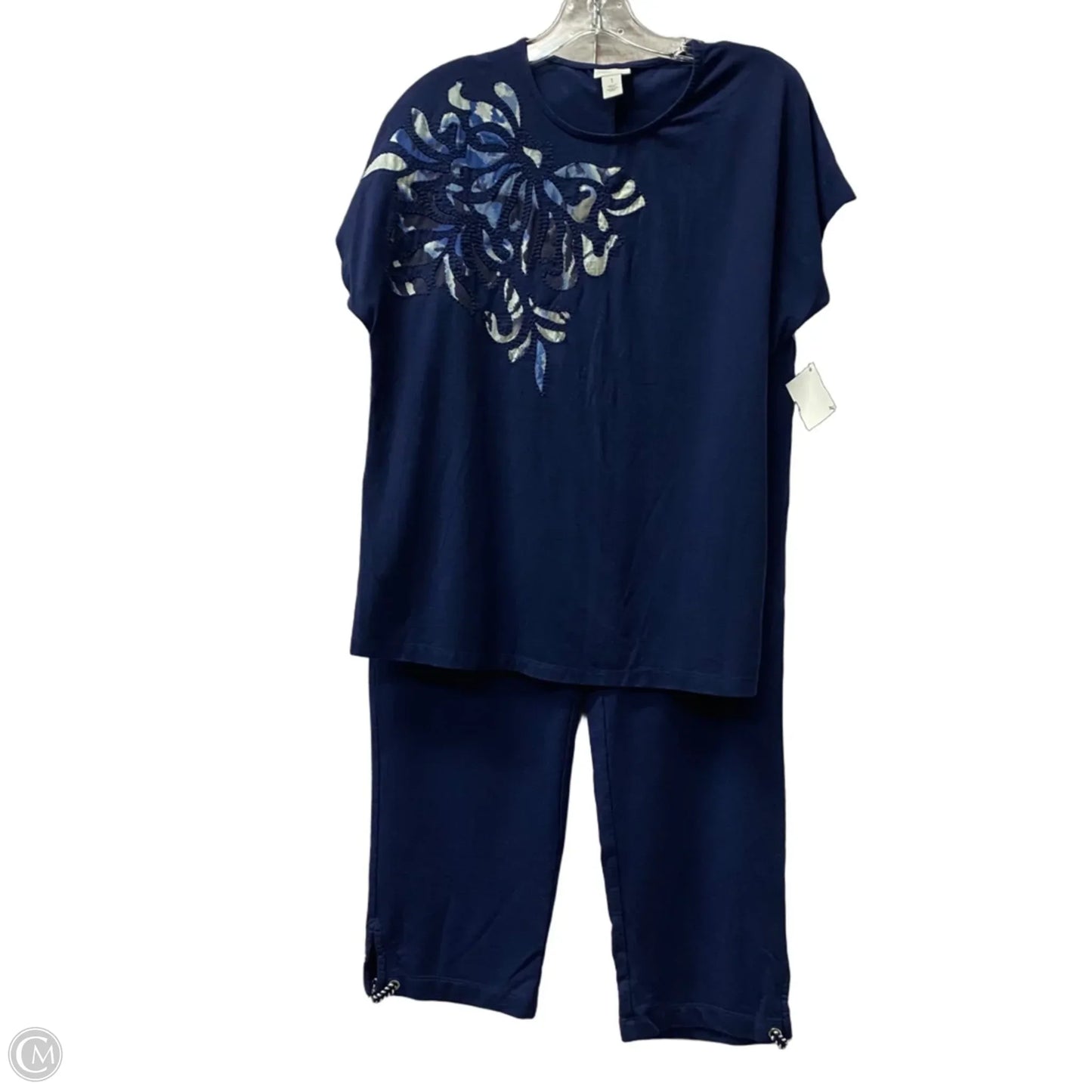 Pants Set 2pc By Chicos In Blue, Size: M