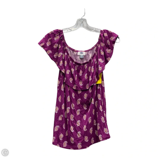 Top Short Sleeve By Old Navy In Purple, Size: Xs