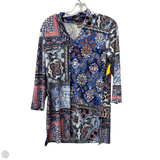Top 3/4 Sleeve By Chicos In Blue, Size: S