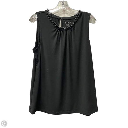 Top Sleeveless By Chicos In Black, Size: Xs