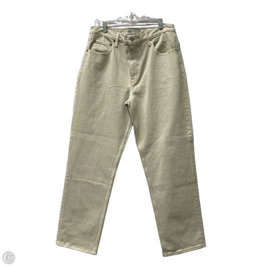 Jeans Wide Leg By Abercrombie And Fitch In Tan, Size: 14 short