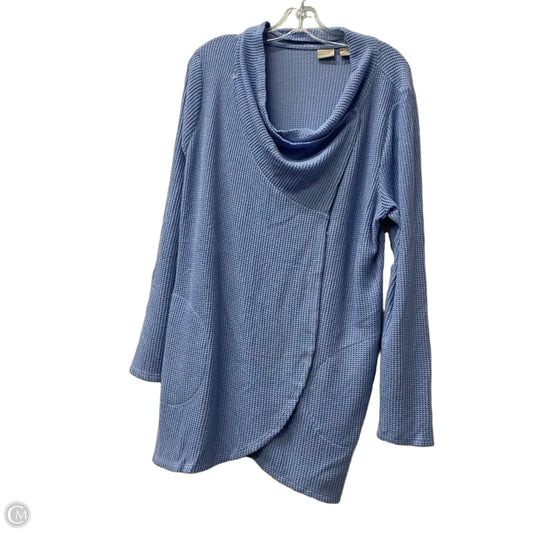 Top Long Sleeve By Chicos In Blue, Size: L