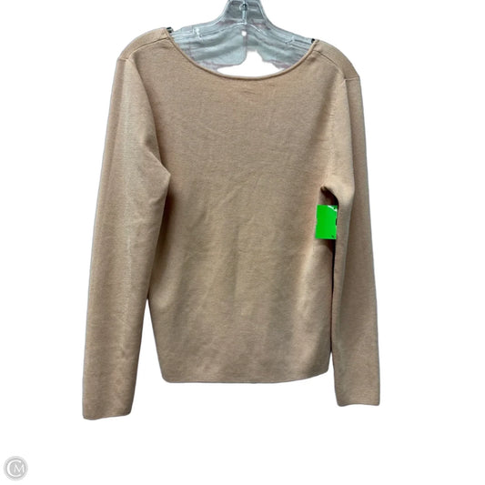 Top Long Sleeve By Ann Taylor In Peach, Size: Xl
