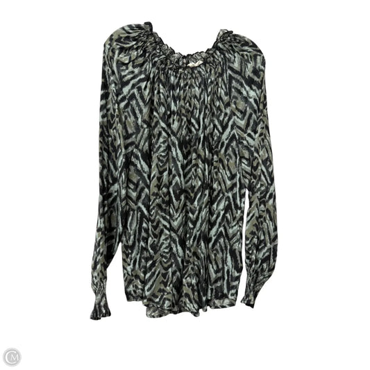 Top Long Sleeve By Beachlunchlounge In Green, Size: L