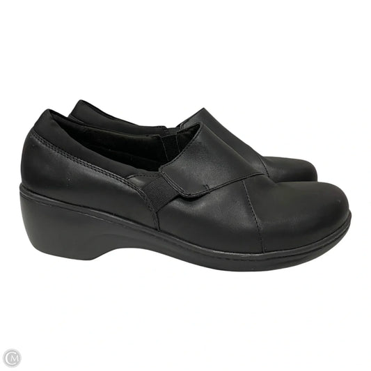 Shoes Heels Wedge By Clarks In Black, Size: 12