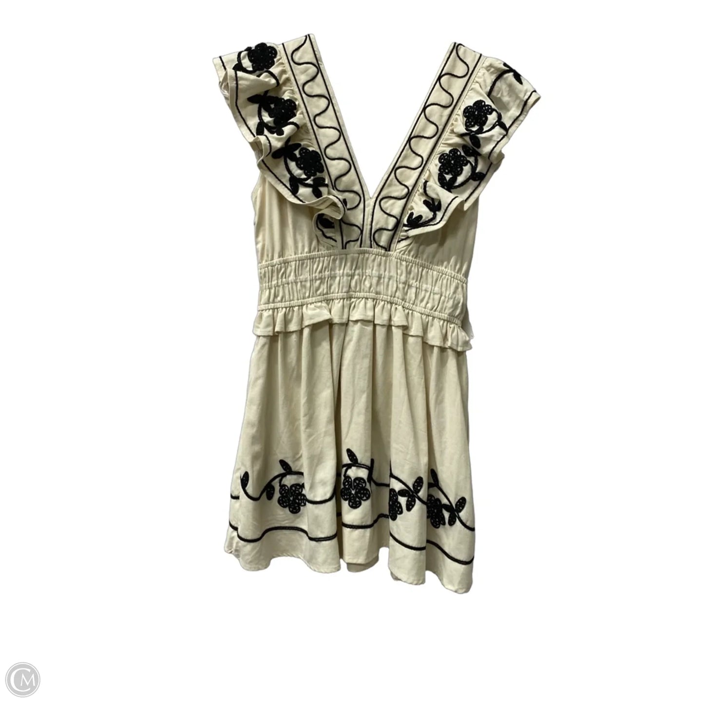 Dress Casual Short By Strut & Bolt In Black & Cream, Size: L