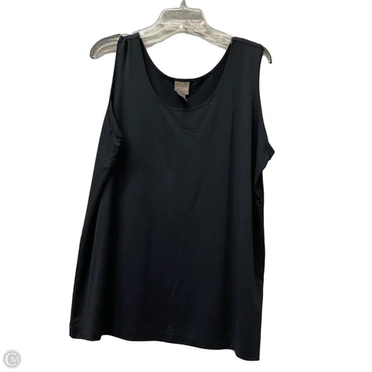 Top Sleeveless By Chicos In Black, Size: Xl