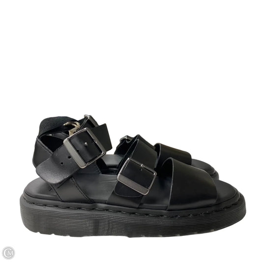 Sandals Flats By Dr Martens In Black, Size: 6