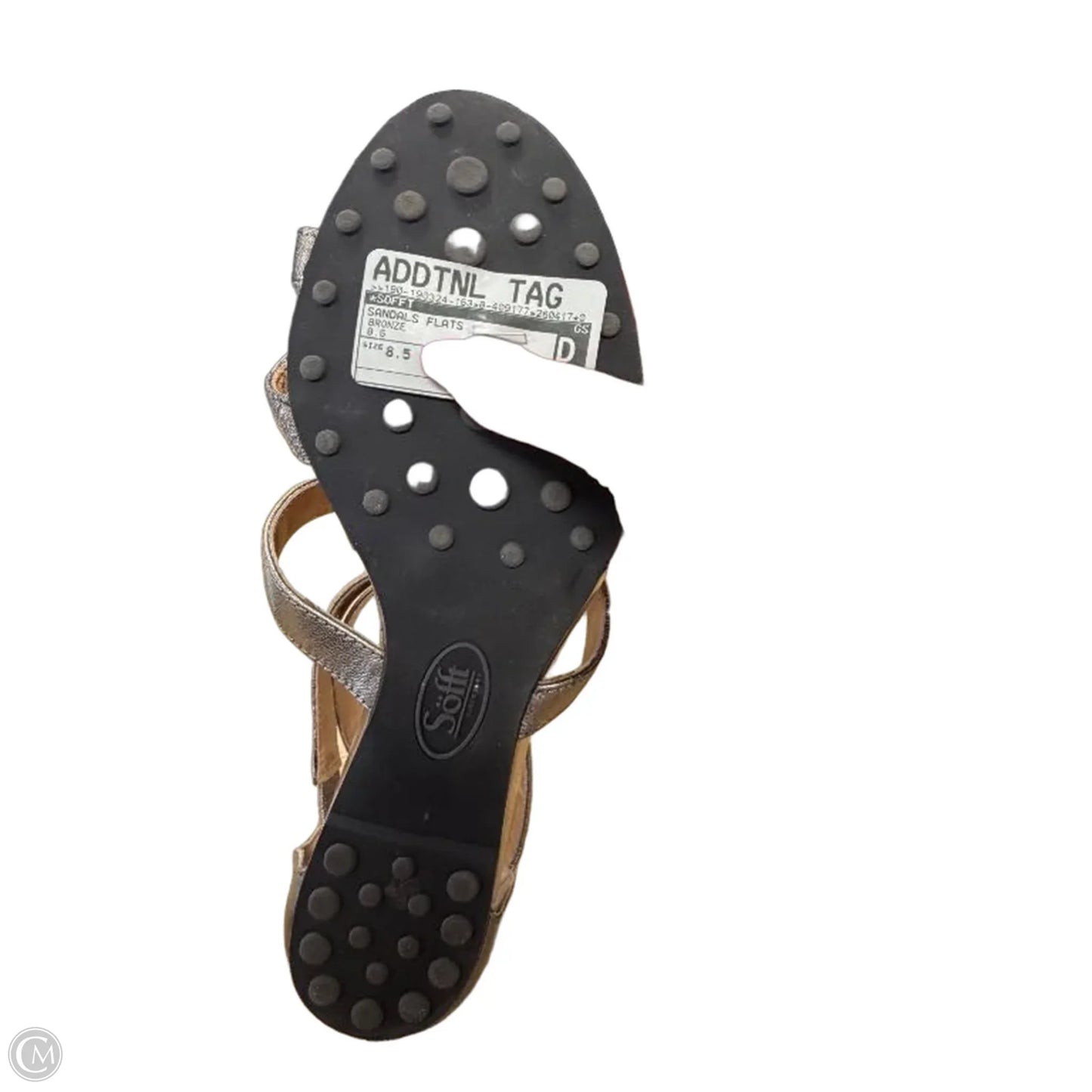 Sandals Flats By Sofft In Bronze, Size: 8.5