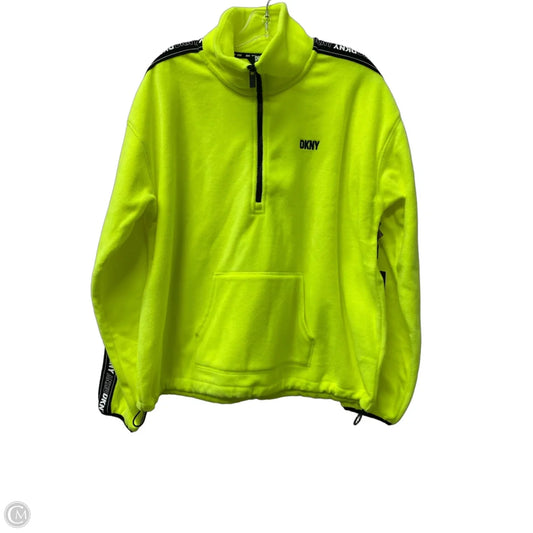 Athletic Top Long Sleeve Collar By Dkny In Yellow, Size: Xl