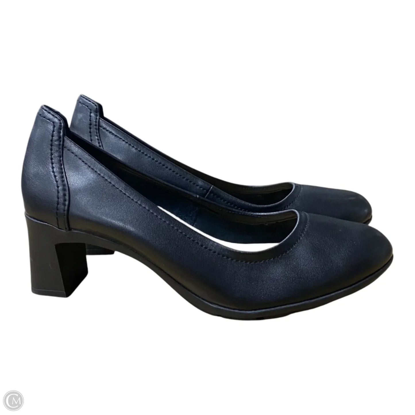 Shoes Heels Block By Clarks In Black, Size: 8