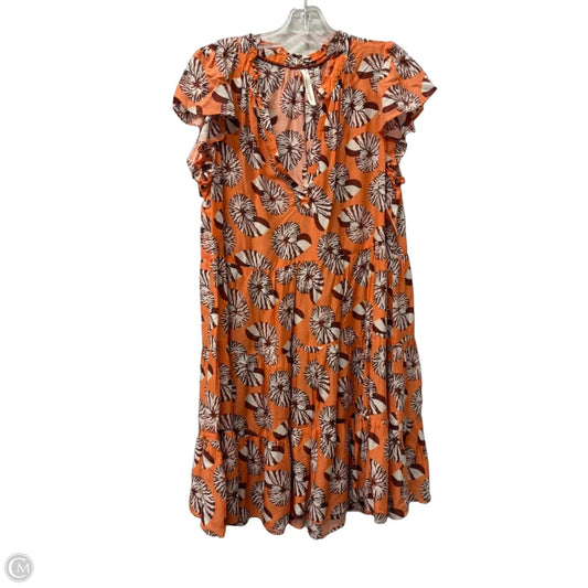 Dress Casual Short By Anthropologie In Orange, Size: L