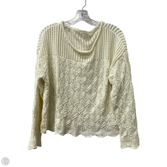Sweater By Maurices In Ivory, Size: Xl