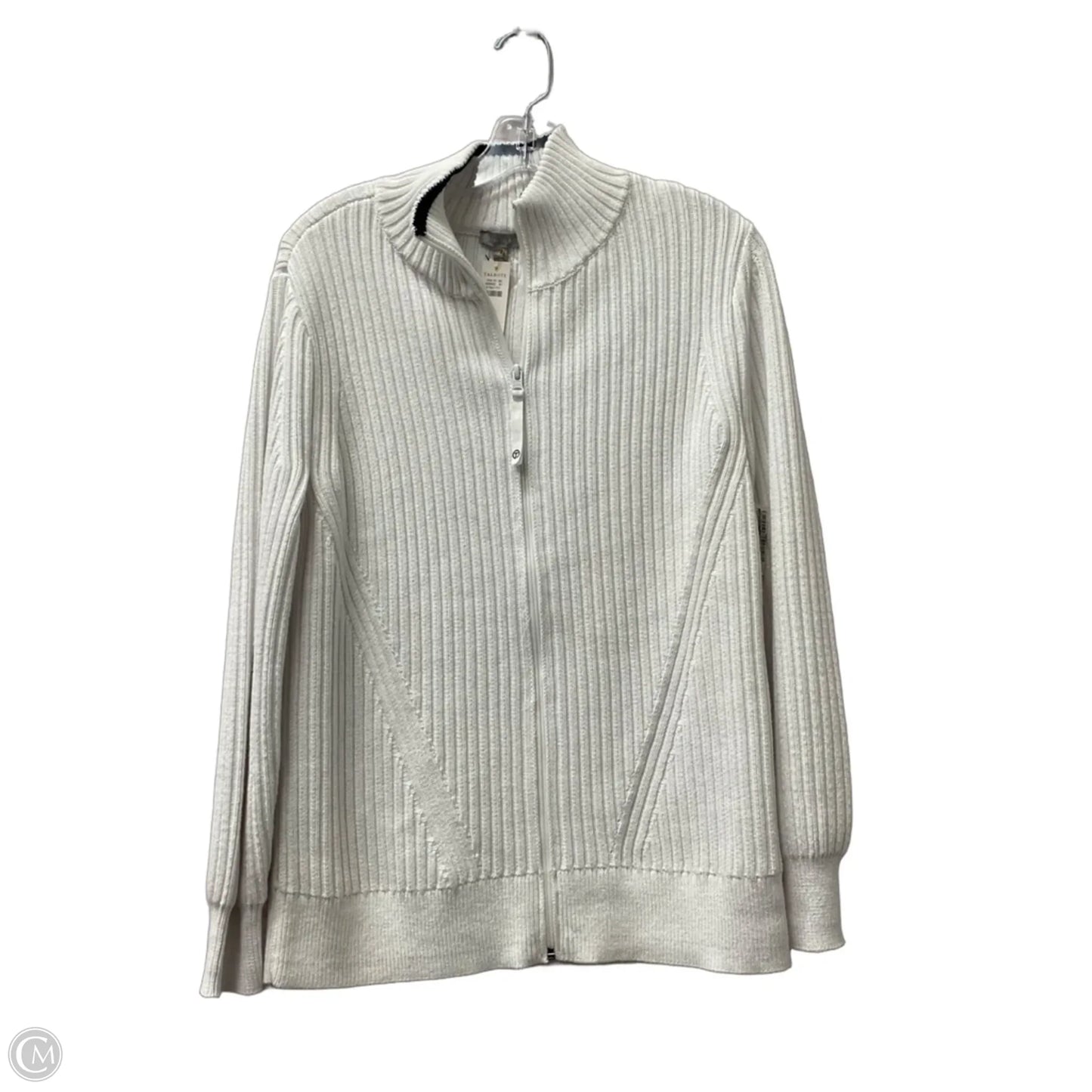 Sweater By Talbots In White, Size: M